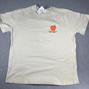 RSQ Peanuts Youth XL “Boo” Halloween Beige Graphic T-Shirt Snoopy Charlie Brown